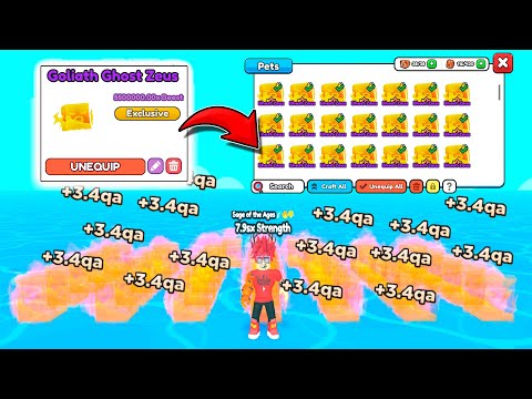 Видео: СОБРАЛ ПОЛНУЮ КОМАНДУ 38 ШТ САМЫХ СИЛЬНЫХ ПЕТОВ GOLIATH GHOST ZEUS В ARM WRESTLE SIMULATOR ROBLOX