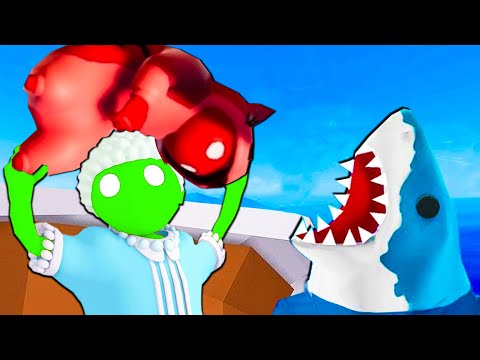 Видео: КВАНТУМ ПРОТИВ АКУЛЫ | Gang Beasts | Упоротые игры