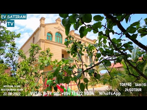 Видео: YENİ! DƏNİZ MƏNZƏRƏSİ OLAN BAĞ EVİ SATILIR 24 SOTDA NOVXANIDA/Недвижимость в Баку / EV SATIRAM TV