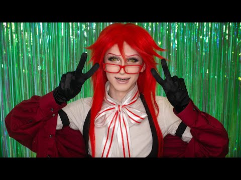 Видео: МАКИЯЖ/ГРИМ ГРЕЛЛЯ САТКЛИФФА | GRELL SUTCLIFF COSPLAY MAKEUP