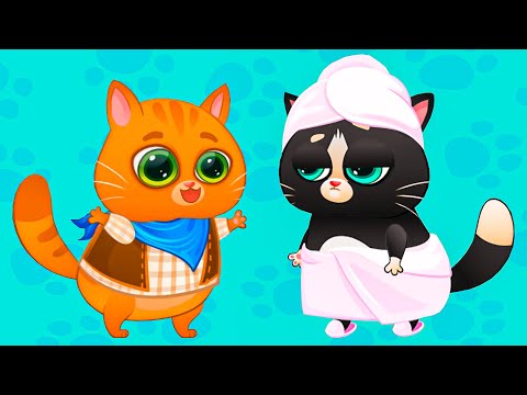 Видео: Суровый КОТИК БУБУ #52. Салон красоты. Маникюр для Васяна. Мультик ИГРА про котят на Игрули TV