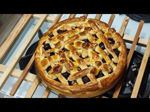 Видео: Пирог на закваске для сочной начинки! 👍готовится очень быстро! 🍏🍒🍑