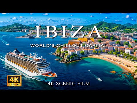 Видео: [4K] Райский отдых на Ибице 🌴 Живописный вид на остров с высоты птичьего полёта и расслабляющий хау
