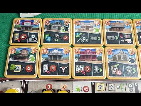 Видео: GREAT WESTERN TRAIL [2] - Как играть в "Великий Западный Путь" на примере, первый раунд-перегон
