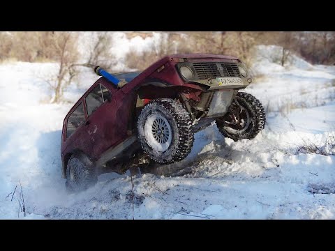 Видео: ТУРБО НИВА. САМОРЕЗЫ вместо ШИПОВ. Оффроуд