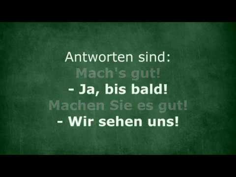 Видео: Вітання та прощання по-німецьки. Знайомство. Урок #4, частина 1.