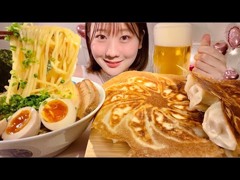 Видео: ASMR Рамэн соевый соус Пельмени Гёдза【русские субтитры】【Mukbang/ Eating Sounds】