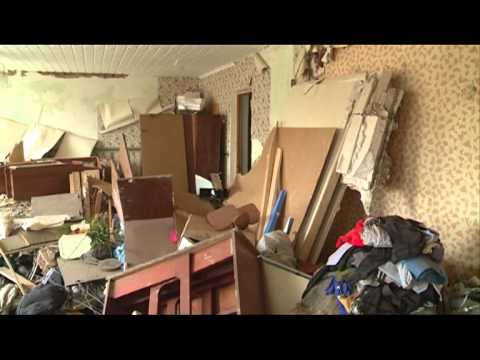 Видео: Обрушение стены в посёлке Игра, Удмуртия