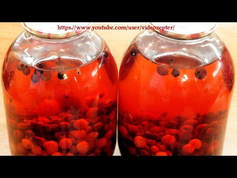Видео: Компот из крыжовника и смородины на зиму / Gooseberries and blackcurrants kompot (Non-alc.beverage)