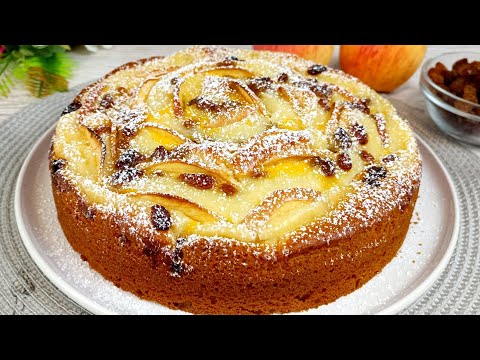 Видео: Яблочный пирог с тающим во рту кремом. Простой и вкусный рецепт.