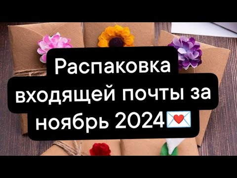 Видео: Распаковка входящей почты за ноябрь 2024:)