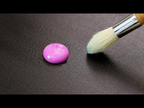 Видео: Рисунок розовой галактики начинается с точки ✨ #376