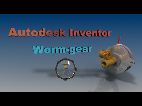 Видео: Урок в Autodesk Inventor , Червячная передача для ДИРЕКТ Экструдера  3Д Принтера
