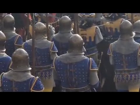 Видео: Italia, Arezzo, Giostra di Saracino, рыцарский  турнир, 7.09.2025. #италия #toscana #giostra 