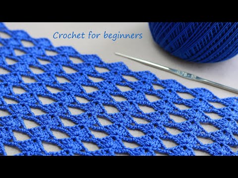 Видео: Красивый и простой УЗОР крючком ВЯЗАНИЕ ДЛЯ НОВИЧКОВ How to crochet EASY for beginners pattern