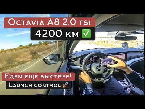 Видео: Octavia A8 2.0 TSI, как заставить Шкоду ехать еще быстрее? Launch control, лепестки. Накатал 4200 км