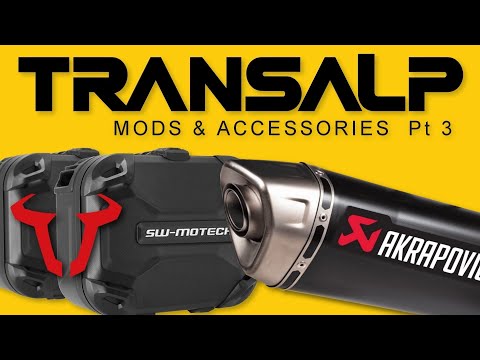 Видео: Выхлопная система Akrapovic и корпуса SW Motech DUSC — TRANSALP 750 Mods 3/3 [QuickTest#78]