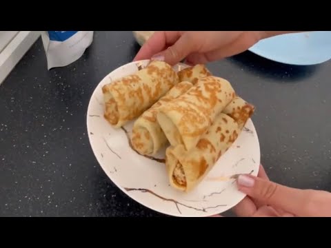 Видео: Блины на изоляте! ПП блинчики с мясом! Ешь и худей
