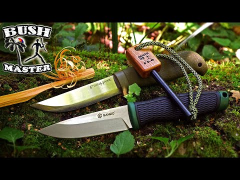 Видео: Нож Ganzo G806 против Cold Steel Finn Hawk. Ножи для леса