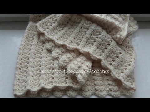 Видео: Ажурный шарф снуд, хомут. Вязание спицами.  Knitting(Hobby)