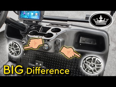 Видео: Комплект для модернизации аудиосистемы Plug N Play для гольф-кара Evolution