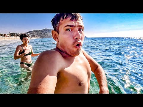 Видео: Турция. Аланья. Шок. Купаемся зимой. Жаркая туса на корабле #3