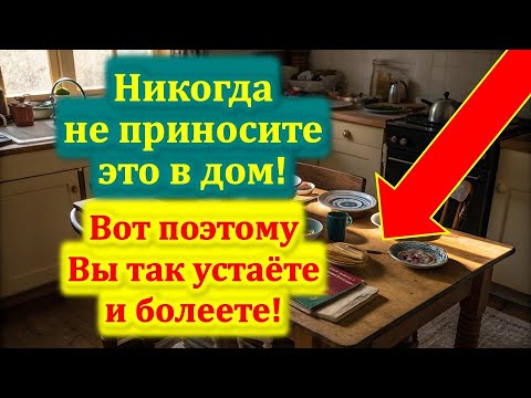 Видео: Никогда не приносите это в дом! Вот поэтому вы так устаёте и болеете