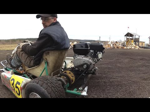 Видео: Опять карт, замена мотора и дрифт.