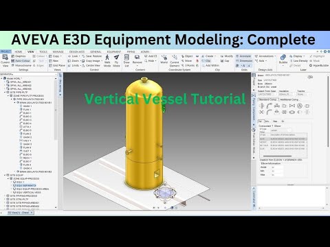 Видео: Моделирование оборудования AVEVA E3D: полное руководство по вертикальному сосуду