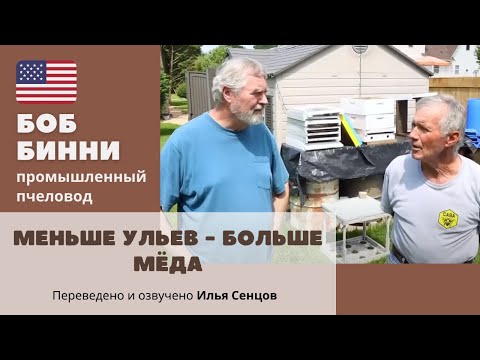 Видео: Меньше ульев - больше мёда на пасеке Дика Брикнера (Теннесси, США)