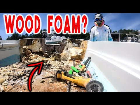 Видео: Замена транца деревянной лодки на пенопласт!