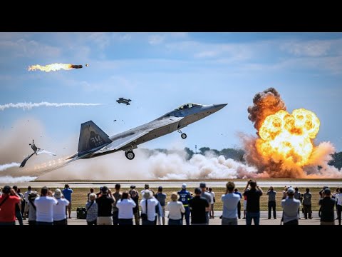 Видео: Польша удивлена ​​прибытием американских истребителей F-22 на базу Lotnictwa Taktycznego!