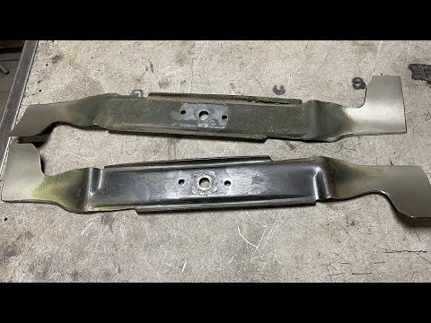 Видео: Заточка ножа газонокосилки
