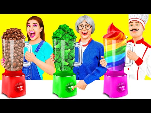 Видео: Кулинарный Челлендж: Я против Бабушки | Кулинарная битва с Секретными Гаджетами от PaRaRa Challenge