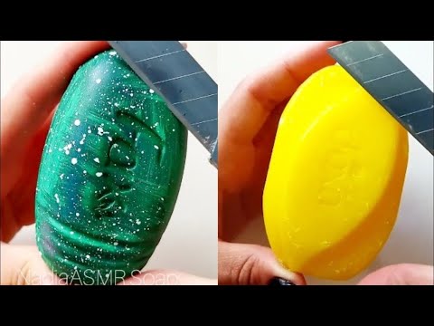 Видео: ASMR Soap catting/ Soap carving/ Резка мыла/ Asmr soap