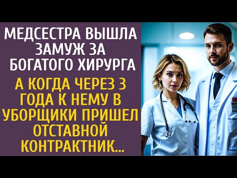 Видео: Медсестра вышла замуж за богатого хирурга… А когда через 3 года к нему в уборщики пришел десантник…