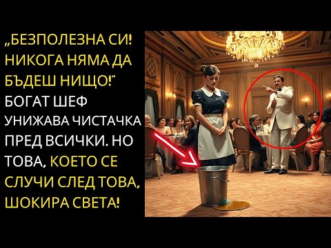 Видео: Богат шеф УНИЖАВА чистачка на парти, но съдбата го кара да СЪЖАЛЯВА твърде късно!