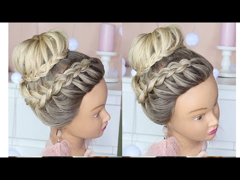 Видео: ВЫСОКИЙ ПУЧОК С ПЛЕТЕНИЕМ | УРОКИ ПРИЧЕСОК | HIGH BUN WITH BRAIDING HAIR | PEINADOS CON TRENZAS