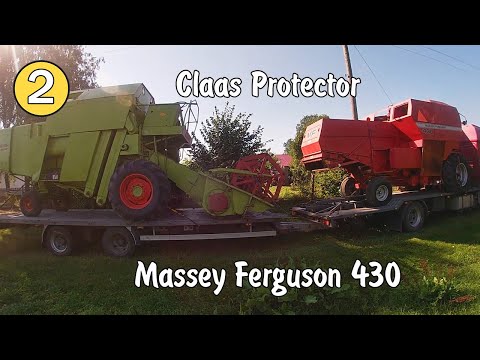 Видео: Massey Ferguson 430 i Claas Protector з Європи. Знов розказую про Польщу. Частина 2