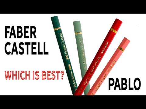 Видео: Какой твёрдый карандаш лучше? Polychromos против Pablo