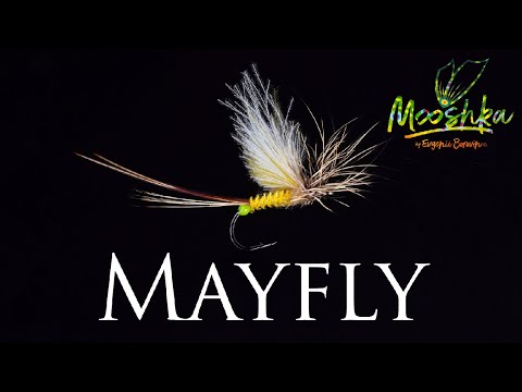 Видео: Сухая мушка Подёнка / Mayfly dry fly