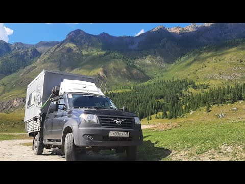 Видео: Обзор нашего Автодома УАЗ Профи. Техническая часть. Стоим на р.Чуя, Республика Алтай