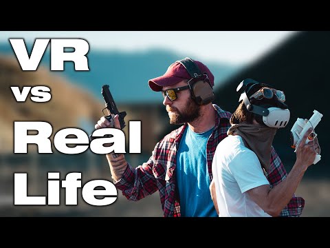 Видео: Может ли видеоигра научить стрелять? | VR против реальности