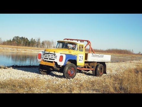 Видео: гоночный ЗИЛ (не BMW) СПОРТИВНЫЙ грузовик HAND MADE