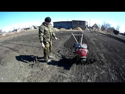 Видео: Испытание переделанных фрез для мотоблока "БРАЙТ".