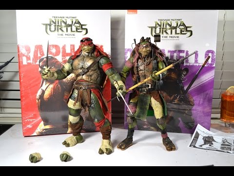 Видео: Обзор и распаковка фигурок ThreeZero TEENAGE MUTANT NINJA TURTLES FROM RAFAEL & DONATELLO 12" 1/6!