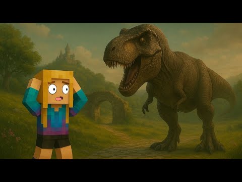 Видео: Я ЗАЩИТИЛА ДЕРЕВНЮ ОТ ДИНОЗАВРА В МАЙНКРАФТ! ОСТРОВ ЭПОХ #1🏝️