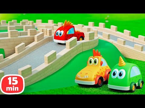 Видео: Машинки Мокас: Новые приключения и гонки маленьких монстриков! 🏎️⚽️ Мультики для малышей