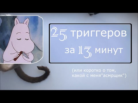 Видео: АСМР 25 триггеров за 13 минут🌙✨ / или 13 минут фэйлов