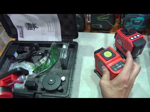 Видео: Порівняння нівелірів Stark 3D і 4D зелені промені, 2 і 4 площини LL-12G-3D і LL-16G-4D - детальне